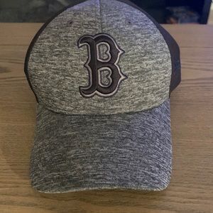 New Era Red Sox hat - Gray & Black OS